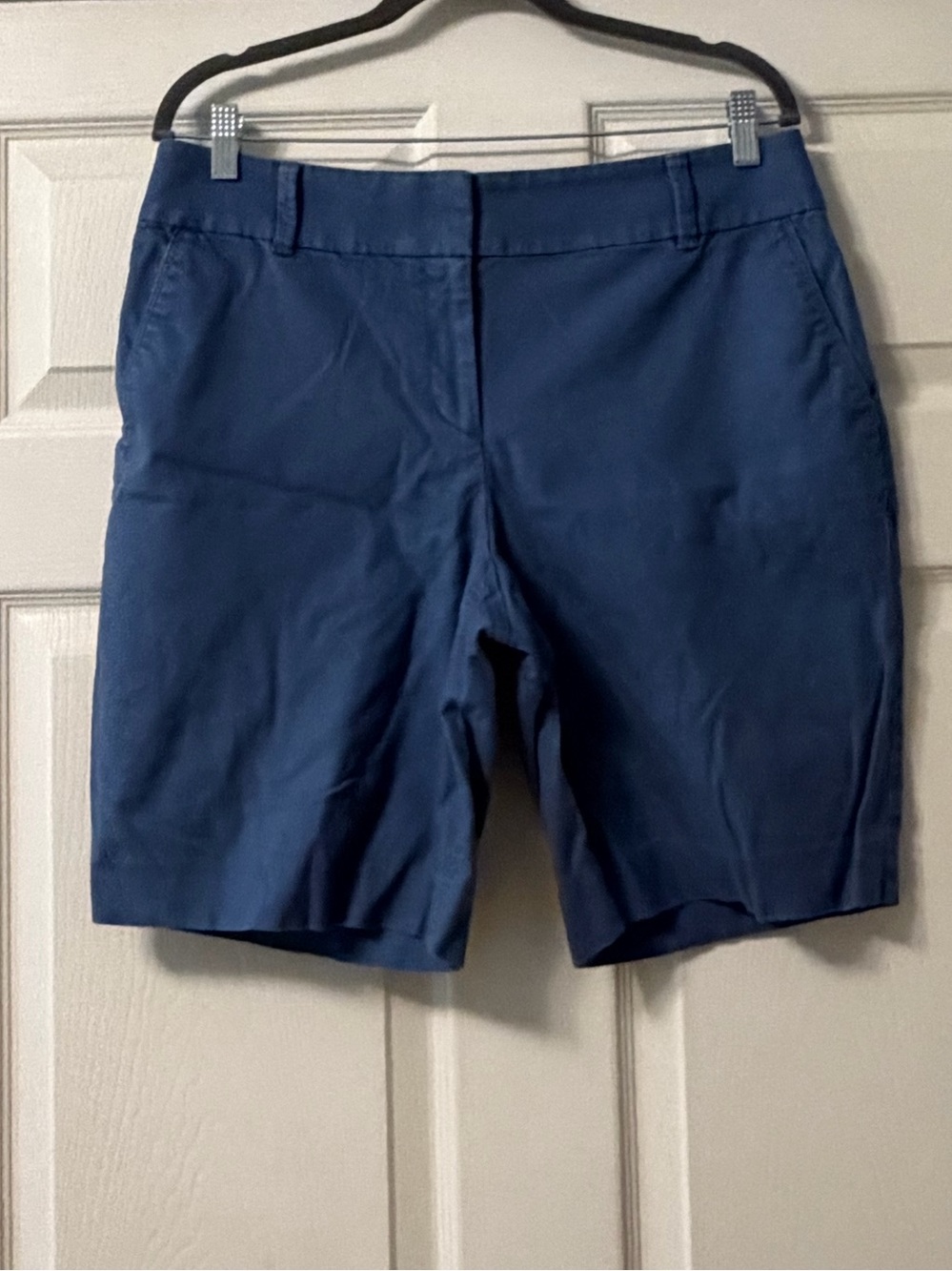 LOFT Blue Tailored Bermuda Shorts